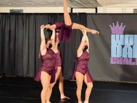 a group of women dancing