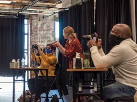 a group of people in clothing