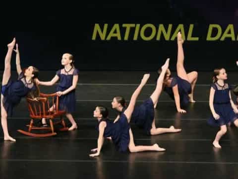 a group of people dancing