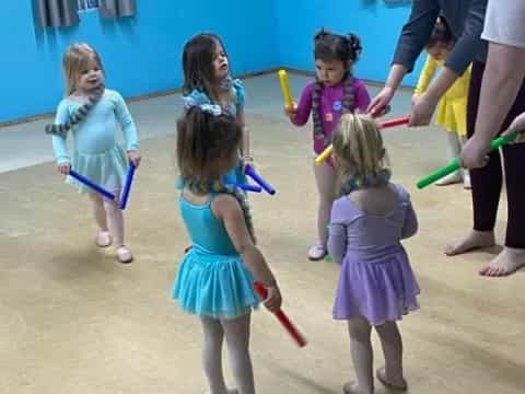 a group of children in a room