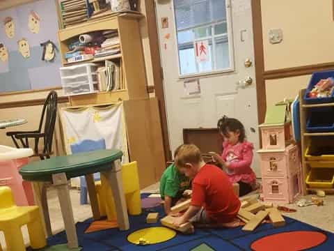 kids playing with a toy