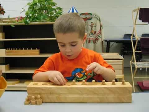 a boy playing a game
