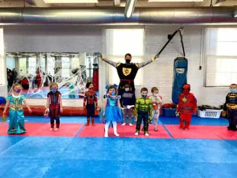 a group of children in clothing