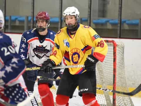hockey players on ice