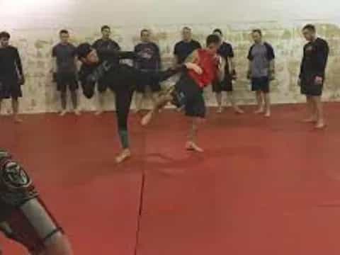 a group of people in a room