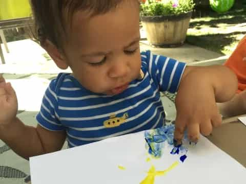 a child playing with toys