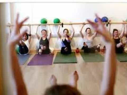 a group of people in a room