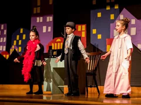 a group of people on a stage