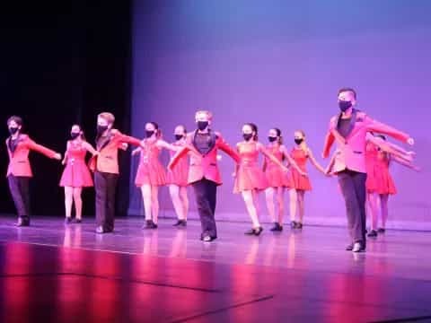 a group of people on a stage