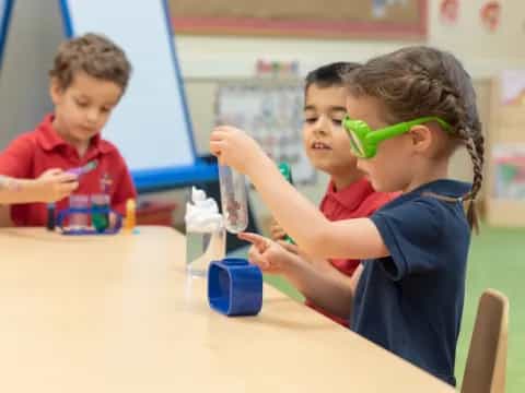 a few children playing with toys