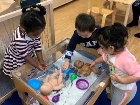 children playing with toys
