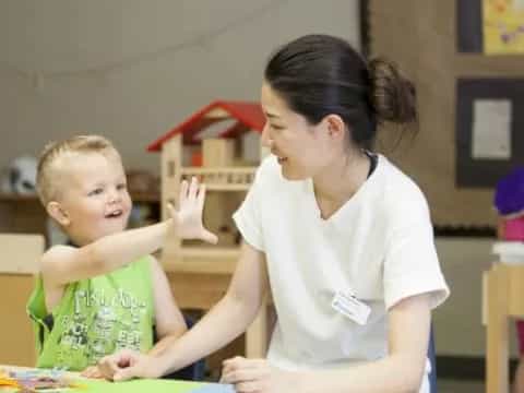 a person and a child