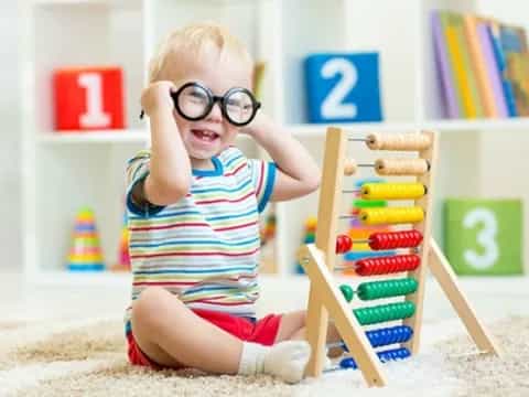 a baby wearing sunglasses