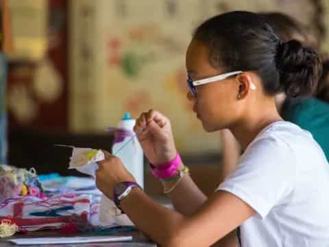 a person wearing a white shirt