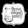 thrown elements pottery company logo