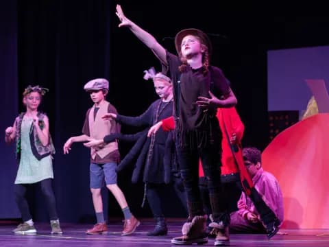 a group of people on a stage