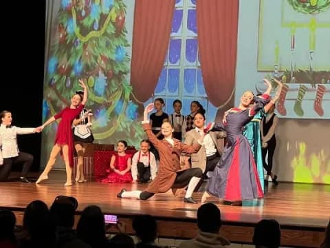 a group of people on a stage