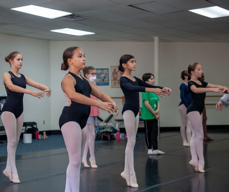 a group of women dancing
