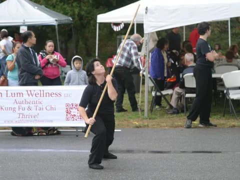 a person holding a sign