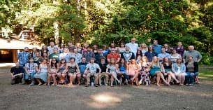 a group of people posing for a photo