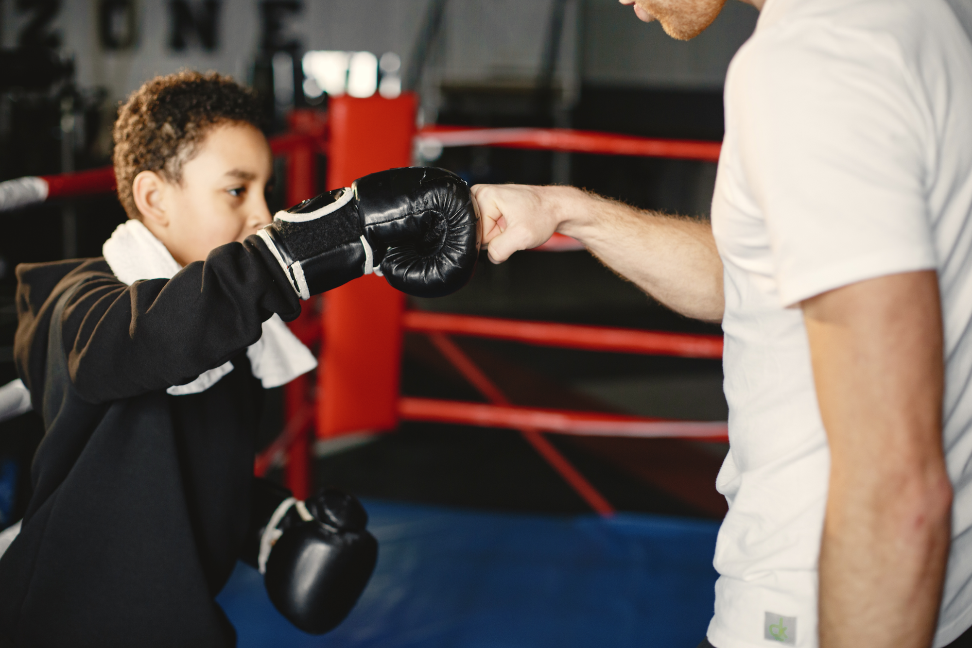 a man punching another man