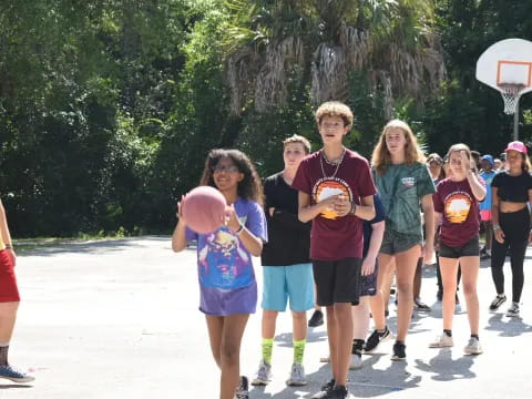 a group of people walking on a street