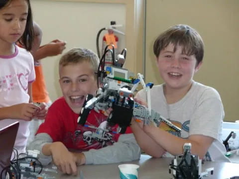 a group of kids smiling