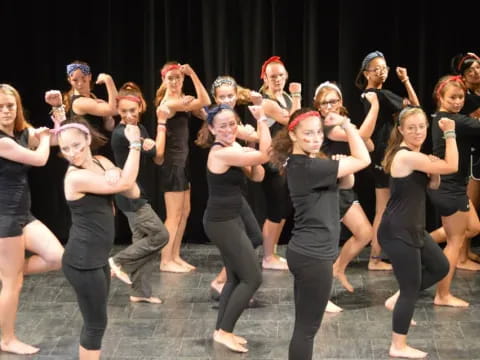 a group of women dancing
