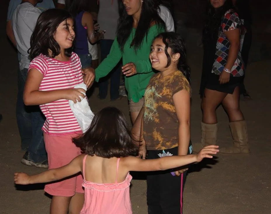 a group of people dancing