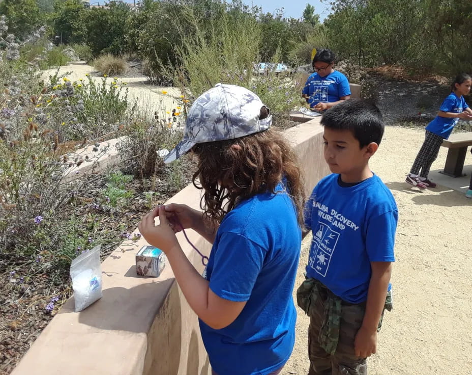 a person and two children