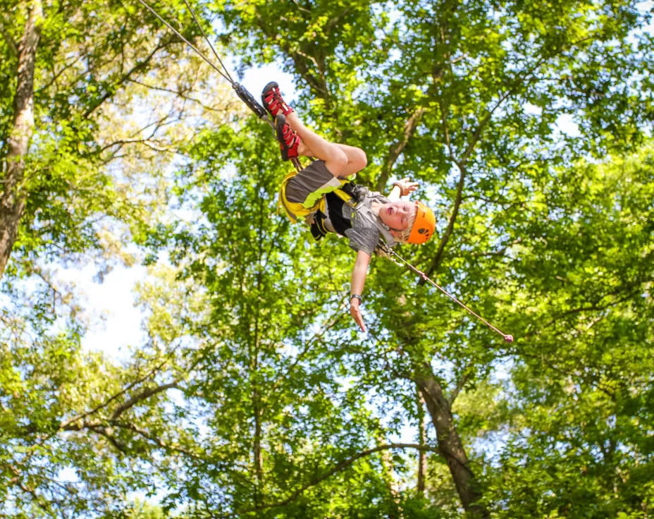 a person from a rope