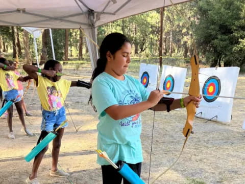 a group of people holding signs