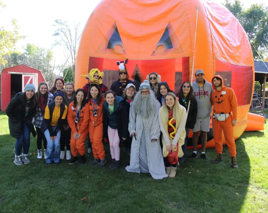 a group of people in clothing