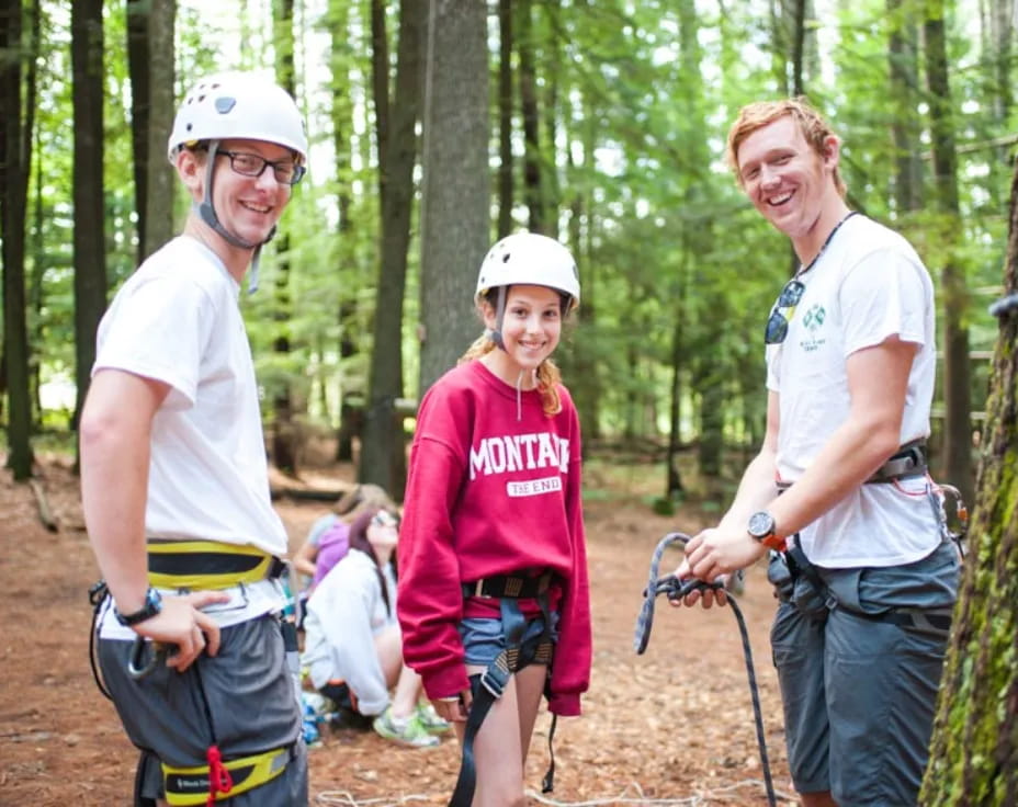 a group of people hiking