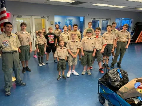 a group of people in uniform