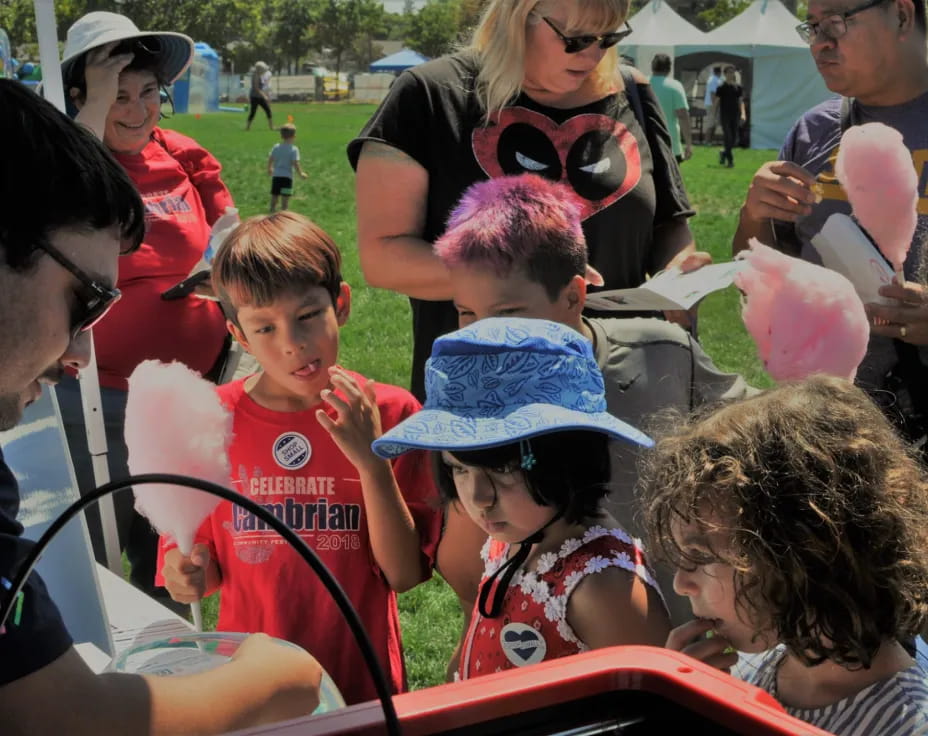 a group of people at an event