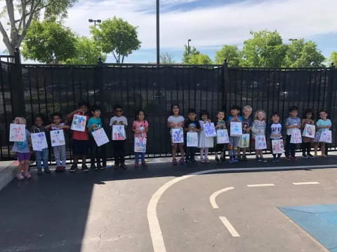 a group of people holding signs