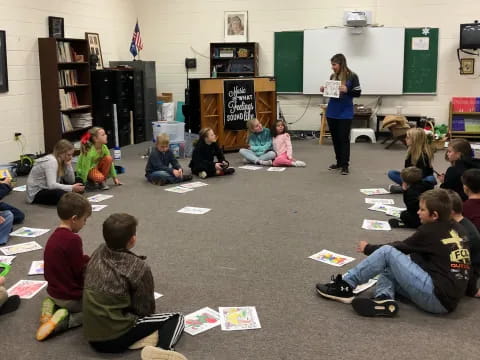 a person teaching a class