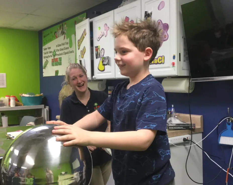 a person holding a trophy