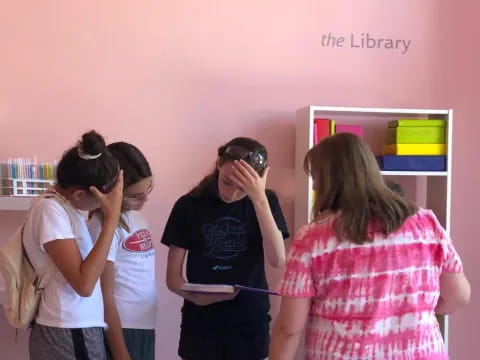 a group of people taking pictures