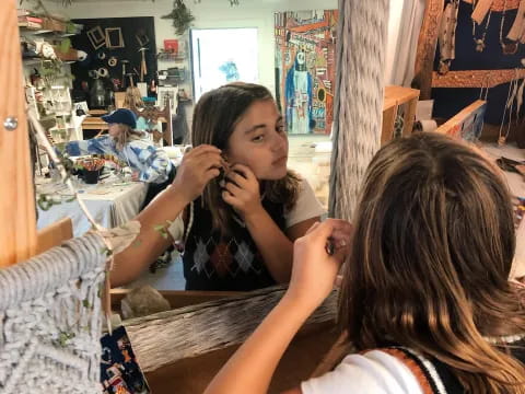 a person sitting in a chair