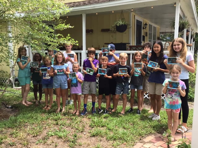 a group of people posing for a photo