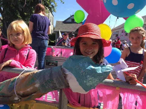 a group of children at a party