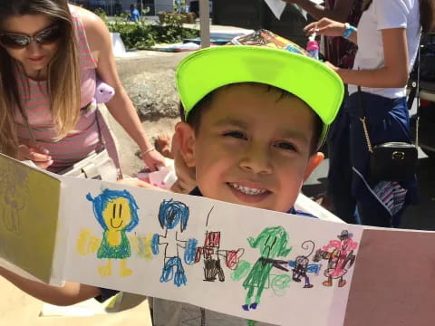 a boy wearing a helmet
