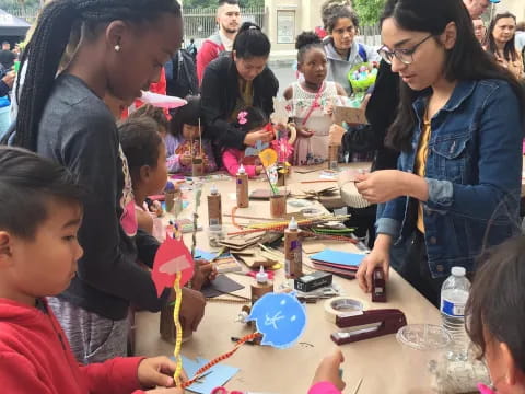 a group of people playing chess