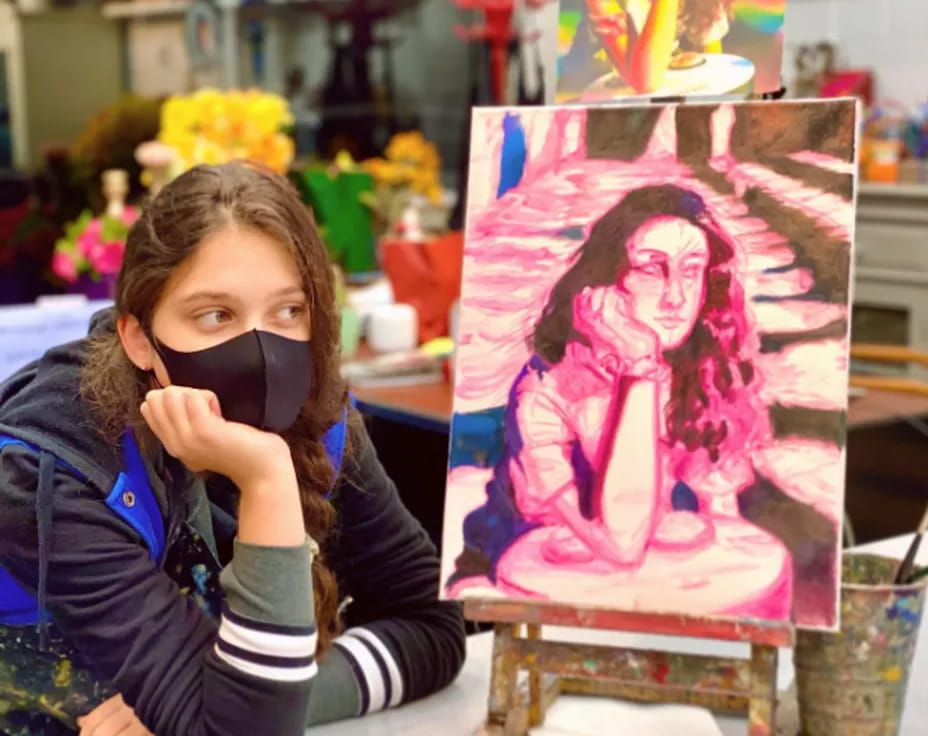 a person taking a selfie