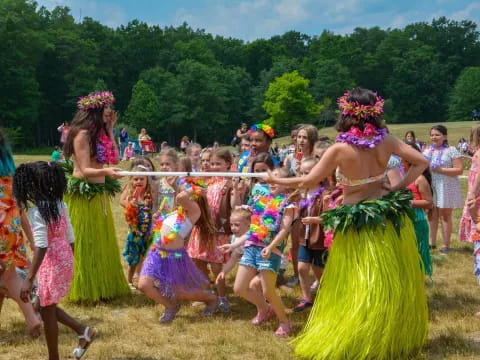 a group of people dancing