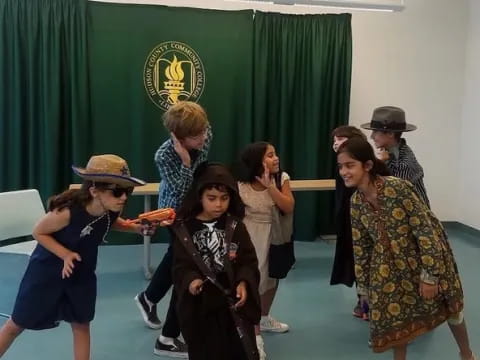 a group of people dancing