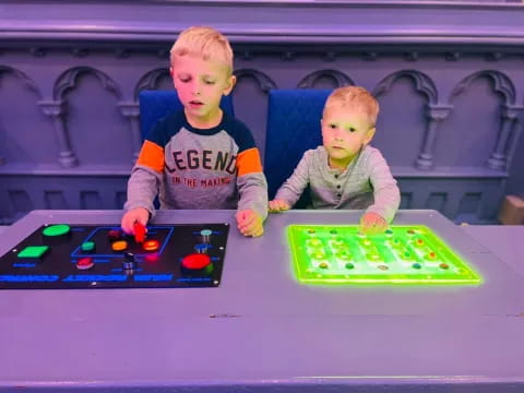 two children playing a game