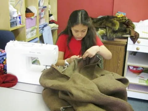 a person sitting on a chair
